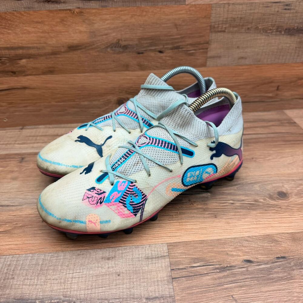 Puma Future Match FG/AG Size Men’s 7 Soccer Cleats White Pink
